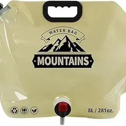Veemok 8L Folding Water Storage Bag – Portable Collapsible Water Carrier with Tap for Camping, Hiking, Travel, Emergency, Outdoor Adventures – BPA-Free Plastic Container (Multicolour) (1)-image-73