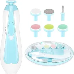 Girl Electric Nail Trimmer and Cutter, Women Nail Trimmer Electric, Safe Nail File with Ligh, Nail Clippers for Manicure & Pedicure, Nail File and Buffer for Pedicure and Manicure (Blue)-image-52