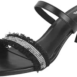 mochi Women Faux Leather Fashion Heel Slip-on Sandal-picture-40