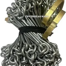 Afshariya Trading Co 20 Meter Survey Chain with Brass Tags Ground Measuring Tool for Land Surveyors -100 Link Chain - Heavy-Duty Mild Steel Construction (5.412kg) - Durable and Reliable-picture-32