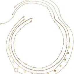 peora Multi Layer Gold Plated Waist Belt Stylish Kamarband Belly Chain Jewellery for Women & Girls-picture-32