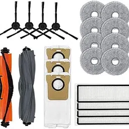 Replacement Spare Parts for Dreame X20 Pro / X20 Pro Plus Robot Vacuum Cleaner Accessories, 2 Main Brush, 3 Dust Bags, 4 Filters, 4 Side Brush, 8 Mop Cloth-picture-28