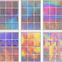 NAIL STICKERS HOLOGRAPHIC PATTERNS - BNS1010H Any Random 3-picture-30