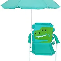 TRENDYNEST Kids Beach Chairs with Umbrella Park 0 Chair for Fishing Tent Backyard Green | 0 Furniture | 0 & Hiking-picture-21