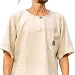 Crystal HEAL Mayan Kurta for Men| Short Loose-Fit Ethnic Wear | Casual & Comfortable Traditional Kurta | Soft & Breathable Fabric-image-67