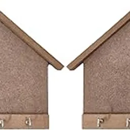 DIY Wooden Small Key Holder Hut Design for Home Wall Hanging Décor with Resin Art & Craft (Set of 2)-picture-29