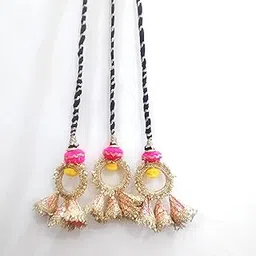 Royal Kangan Luxe Heavy Tassel Paranda – Traditional Punjabi Hair Braid Extension for Weddings-picture-20