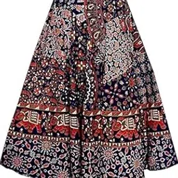 modern kart Traditional Jaipuri Printed Long Skirt for Women-picture-46