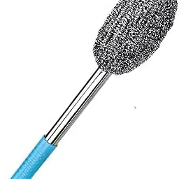 JEJIME Bottle Cleaning Brush with Long Handle – Stainless Steel Bristle Scrubber for Bottles, Jars, Glassware, Thermos, Flasks, Narrow Neck Containers, Bartan & Kitchen Use-picture-56