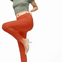 morrio Kurti Pants, Women's Slim Fit Pants, Ankle Length, Knit Cotton Lycra Pant-picture-36
