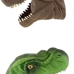 THE STYLE SUTRA 2pcs Simulation Tyrannosaurus Head Hand Puppet Dinosaur Figure Toy Kids Toy-image-16