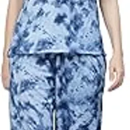 uzarus Women's Pajama Set | Animal Print Tie-Dye Night Suit Set| Lounge Wear| Full Pair Set for Women| Outfit for Girls| Nightwear| Tracking| Outdoor Pajama Set-picture-11