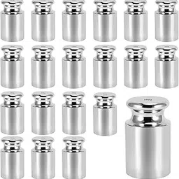 100g Calibration Weight, FUNSUEI 20 PCS High Precision Class M1 Scale Calibration Weight, Calibration Weight for Digital Scale, Chrome Finish, Silver-image-20