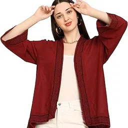 KE KANHA EXPORTS Shrugs for Women Stylish | Cover up on Jeans Tops for Women | Western Beach Outfits | Summer Clothes | Kimono-image-15