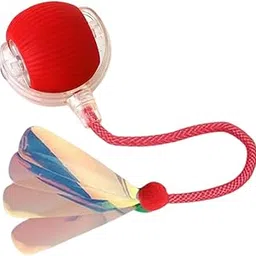 ZIBUYU®Electric Cat Ball Toy USB Rechargeable Ball Toy Cat Teaser Toy Interactive Fun Speedy Chasing Ball Toy with Rope Tail & Charm Self Entertainment Toy for Cats-picture-60