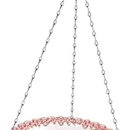 Hanging Bird Bath Large Capacity 9inch Bird Feeder for Garden Patio Backyard Pink|Home & Garden|Yard, Garden & Outdoor Living|Bird & Wildlife Accessories|Birdbaths-picture-28