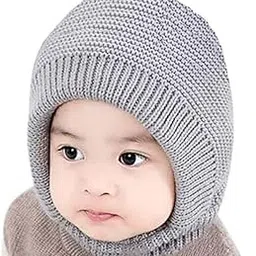 gajraj Winter Warm Ear Protection Knitted Woolen Unisex Baby Hat (6 Months-6 Years)-picture-55