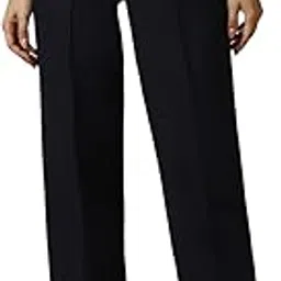 allen solly Women High Rise Regular Fit Solid Formal Trousers-picture-54