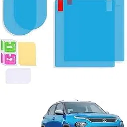 Auto Addict Car Accessories Rear-View Mirror Waterproof Anti Fog Rainproof Anti-Water Protective Film Sticker for Car (Square - 2 PCs + Oval - 2 PCs) for Tata Punch-image-16