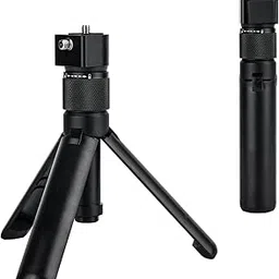 BKN Bullet Time Handle Tripod Multi-Functional Rotating Tabletop Fold Tripod's for insta360 X4 Insta360 X3, ONE RS,GO 2,ONE X2,ONE R,ONE X ONE RS Sport Camera Accessories (Mini Tripod)-image-9