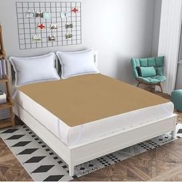 ELOHIM Waterproof Mattress Protector,Bed Cover,Hypoallergenic Double Bed Size Mattress Cover Size-72x78 inches(Beige)-image-10