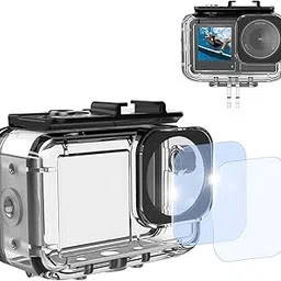 45m/147FT Dive Case Waterproof Housing for DJI Action 5/4/3, High Light Transmittance Underwater Diving Protective Housing-picture-21