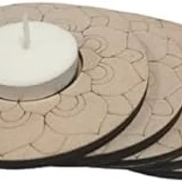 Candle Holder Stands Mandala Resin Candle Stand Diya Stand for All Festive Pooja 6 Pieces-picture-26