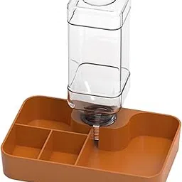 bnf® Reptile Feeder Terrarium Accessory Water Bowl for Gecko Snake Bearded Dragon Khaki Large-picture-17