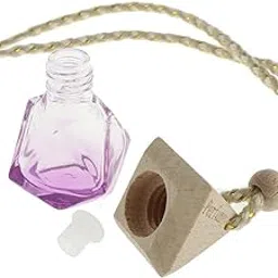 BNF®Glass Hanging Car Perfume Bottle Essential Oil Fragrance Bottle Purple|Home & Garden | Home Decor| Home Fragrances |1 X Empty Perfume Bottle-picture-36