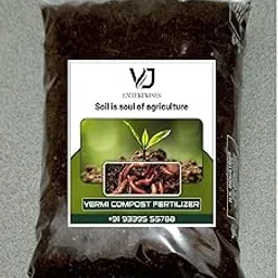 VJ Enterprises Vermicompost For All Kinds Of Plants 1kg | 100% Organic vermicompost Fertiliser Manure For Plants 1kg For Home Gardening-image-40