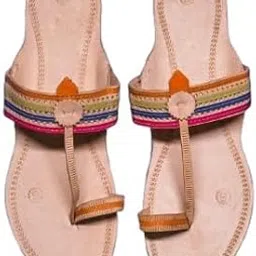 doiphode Ladies Kolhapuri Chappal Style with Traditional Comfortable Heels Handmade Chappal-picture-53