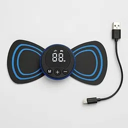 Studo Mini Massager for Pain Relief, Black and Blue, Plastic Body, Speed Control Feature, 7x 3 x 7 cm-image-93