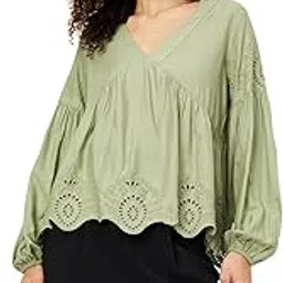 max Women's Poly Cotton Solid Regular Fit Top-picture-43
