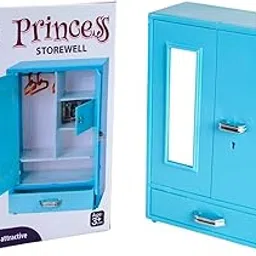 BKDT Marketing Storewell Almira Toy | Best Pretend Play Role Play Toys for Kids 15.5 cm's in Height - Birthday Gift for Boys & Girls,mini Toy almirah-Festival (Blue 3)-picture-16