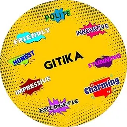 ASHVAH Gitika Name Customizable Stylish Fridge Sticker Magnet - Personality Trait Quotes - Gift for Friend, Son, Daughter, Kids, Husband, Wife-picture-57