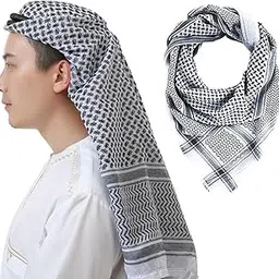 hooto Head Wrap Scarf Arabic Turban Tactical Desert Neck Headwear Wrap for Men Women, Arab Scarf 140X140cm-picture-40