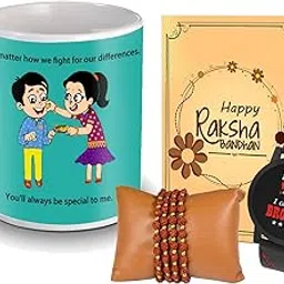 ME & YOU Designer Rakhi with and 325Ml-Coffee Mug for Brother |Raksha Bandhan for Brother with Watch| Unique Rakhi Gifts Combo for Brother | Rakhi Gift for Bhai-image-59