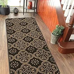 Saral Home Ornamental Printed Soft Jute Durable & Washable Multipurpose Runner for Home/Kitchen/Living Area/Lobby/Office with Anti Skid Backing (Grey, 45 Cm X 120 Cm)-picture-21