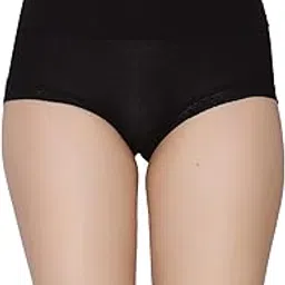 plumbury Women's Cotton High Waist Full Coverage Hipster Panty, Free Size-picture-20