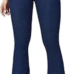 steple denims Women's High Rise Cotton Solid Boot-Leg Jeans-picture-31