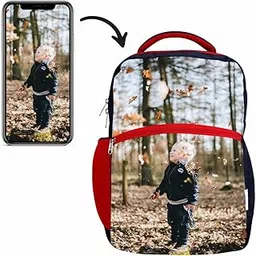 my fav Personalized Kids Backpack – Customise and Personalised School Bag for Boys & Girls (Age 2–10) | Printed Photo bag for Nursery, Picnic & Travel | Lightweight, Durable | Navy & Red-picture-45