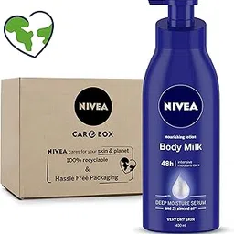 NIVEA Body Lotion, Nourishing Body Milk, 400 ml - in Eco-Friendly NIVEA Care Box | For Very Dry Skin | 2x Almond Oil-picture-23