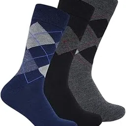 footline F1854 Men Woollen Socks | Winter Wear | Crew/Calf Length Socks | Pack of 3 Free Size-picture-45