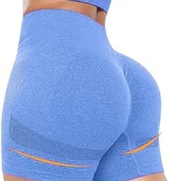 mikoniko Gym Push Up Seamless Sports Yoga Short Fitness Workout Shapeware Butt Lift Stretchy Shorts for Women-picture-35