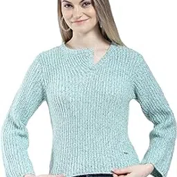 monte carlo Women's Regular Fit Self Designed Round Neck Winter Top | Full Sleeve | Casual Wear | Stylish & Comfortable | Everyday Wear Winter Top for Women-picture-29