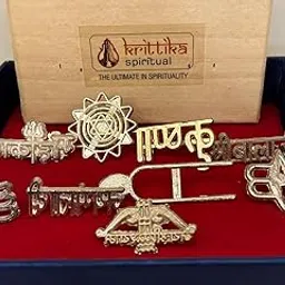 Krittika Spiritual Small Copper/Brass Spiritual Charm Forehead Tilak Teeka Puja for Unisex | Ideal for Daily Use, Festivals and Spiritual Rituals (Pack of 7)-image-47