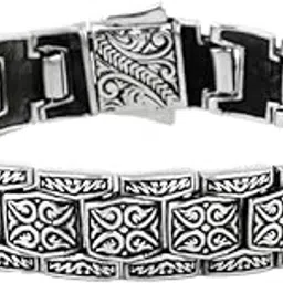 silviya Men's 925 Sterling Silver Band Bracelet | Gift for Every Occassion | With Certificate of Authenticity and 925 Stamp | 6 Month Warranty-picture-15