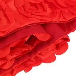 3 Colors Duvet Rose Bed Runner Throw Decorative Bed End Scarf Slipcover Red-image-65