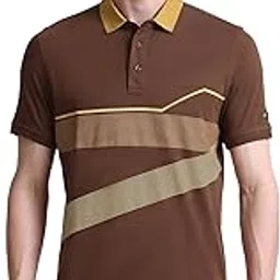 arrow Men's Cotton Striped Regular Fit Polo Shirt-picture-36