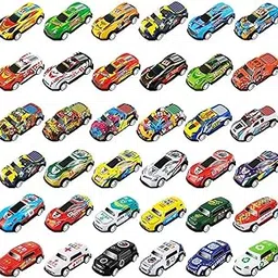 Mallexo 32PCS Unbreakable Die-Cast Mini Car with Pull Back and Go for Kids Alloy Metal Vehicles Collection Multicolor Super Cars Play Set Toys for Boys & Girls Aged 3-8 Birthday Gifts for Children-picture-17